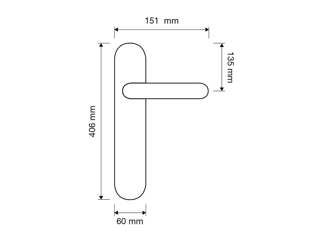 Классический стиль латунная ручка на пластине LINEA CALI' фарфоровая Нимфа ARCH-00080584 - Вид №4