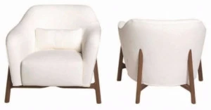DE PADOVA Мягкое кресло со съемным чехлом из ткани с подлокотниками Pilotis