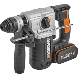 Перфоратор аккумуляторный SDS-plus Worx WX392, 20 В Li-ion 2x4 Ач, 2.2 Дж