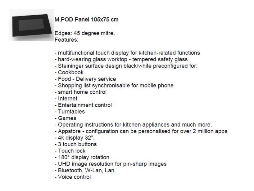 32-inch touchpad as a hightech work surface Steininger M.POD ARCH-00048199 - Вид №5