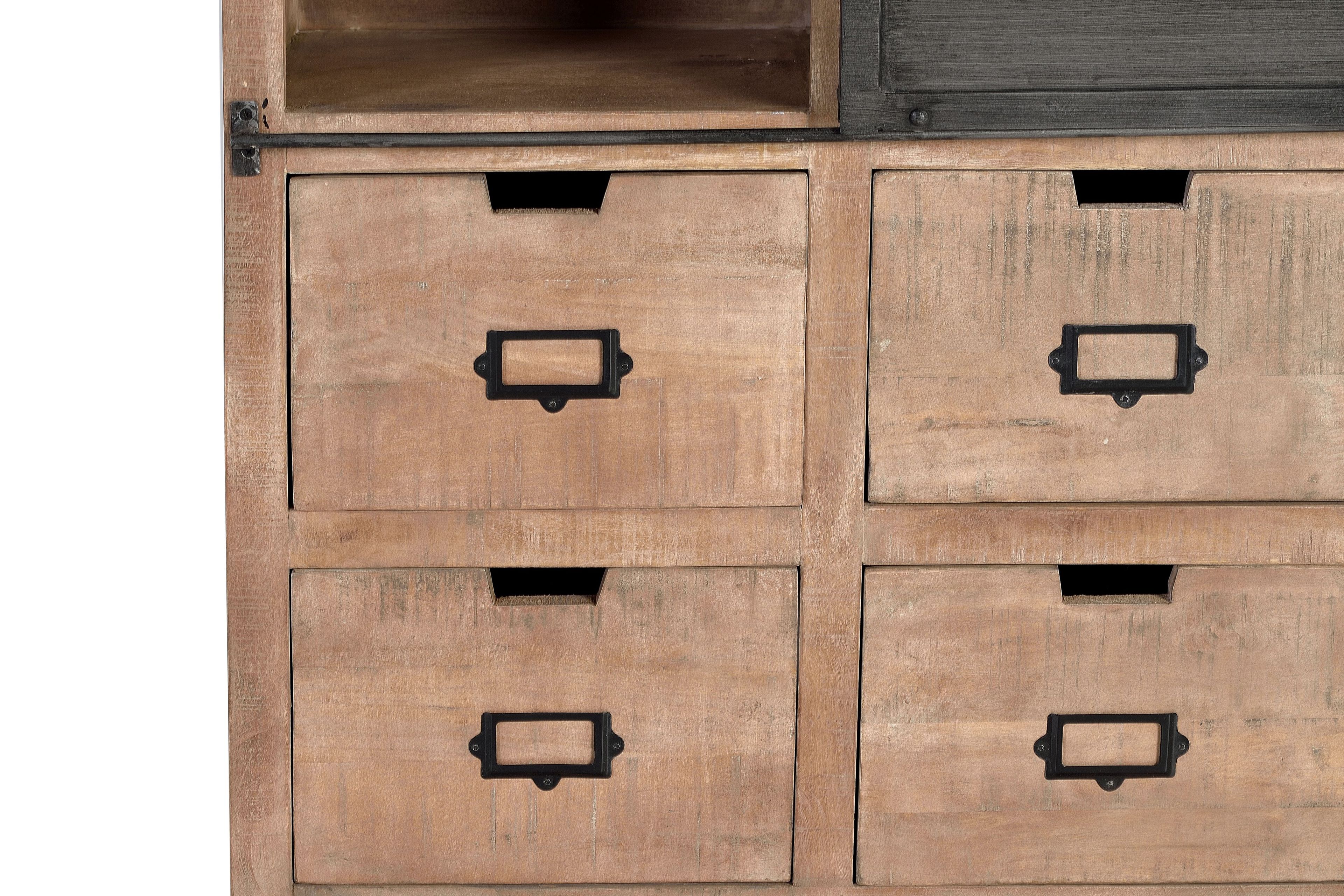 Шкаф из манго с ящиками Giner y Colomer Industrial ARCH-00114602 - Вид №4