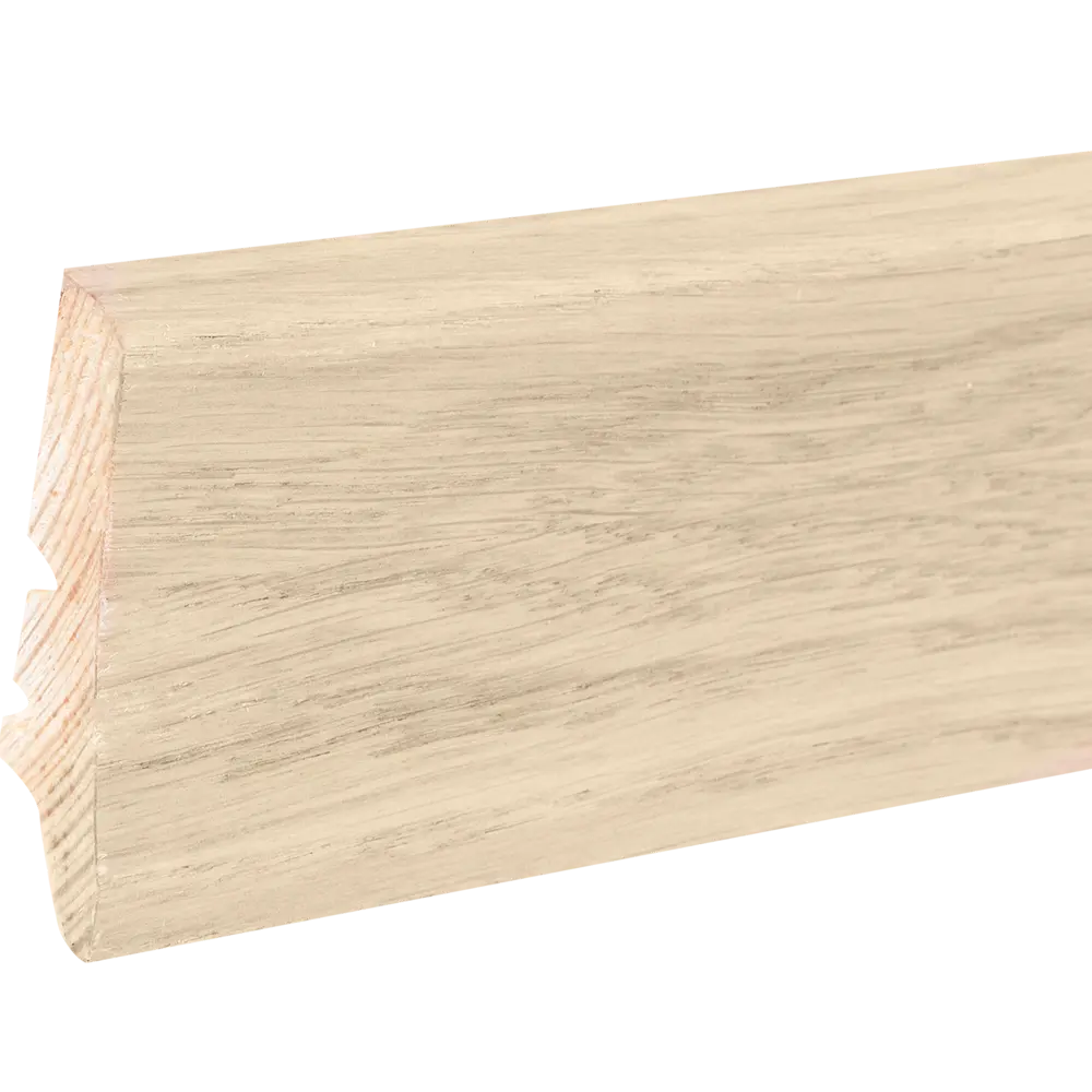 Плинтус напольный шпон 5.8 см 2.2 м цвет дуб белый Barlinek STLM-2011384