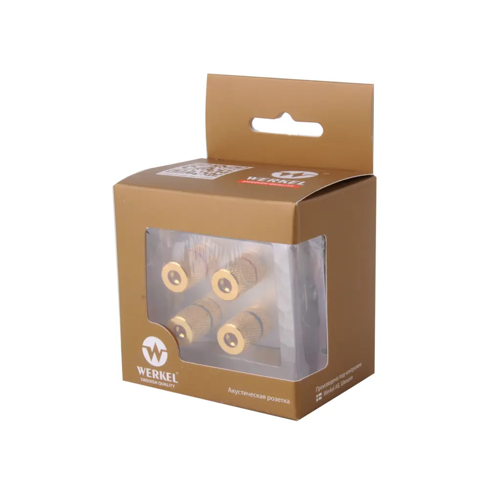 Акустическая розетка встраиваемая Werkel Hammer без заземления цвет серебряный STLM-2178384 - Вид №2