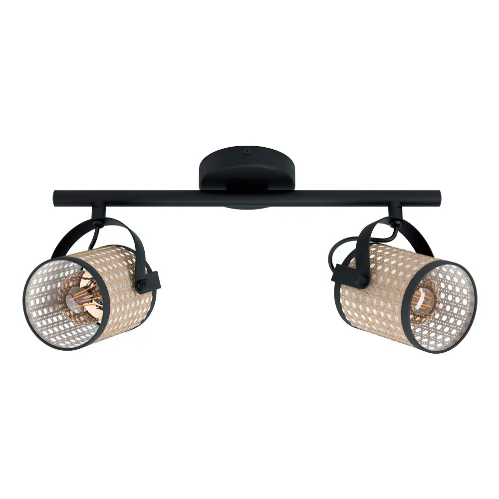 Спот регулируемый Eglo Ruscomb E27 2x10 Вт, цвет черный 84573195 STLM-2100918 