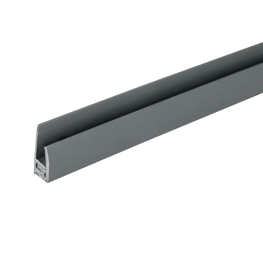 Профиль стартовый/финишный Artens 7.5x18x2700 мм ПВХ для панелей до 4мм цвет темно-серый STLM-2011445 - Вид №1