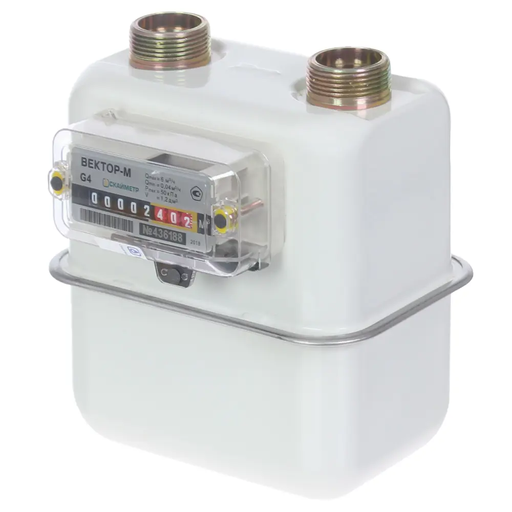 Счётчик для газа Вектор 4 диафрагменный левый STLM-2181073 - Вид №1