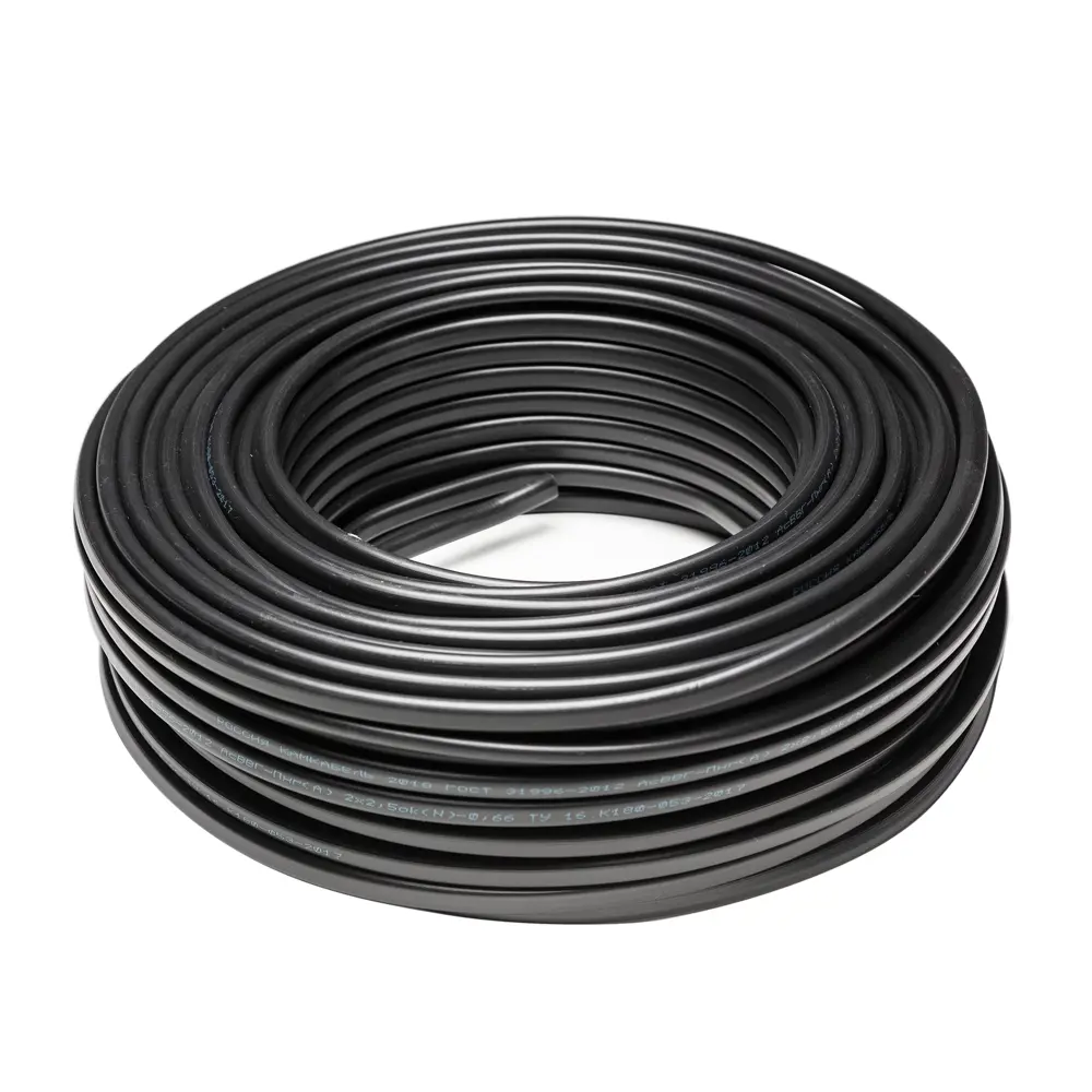 Провод Камкабель ПВС 3x1.5 50 м ГОСТ цвет черный STLM-2098859 - Вид №3