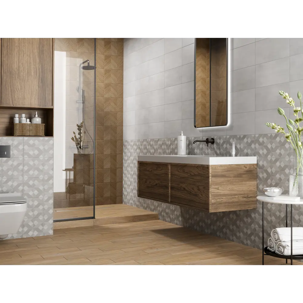 Плитка настенная Mersey Woodr A0554D14104 20x40 см 1.6 м² матовая цвет бежевый 89352894 STLM-2040528 Santreyd - Вид №6