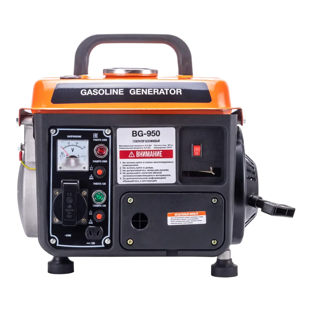 Бензиновый генератор Santreyd BG-950 - компактный источник энергии для отдыха на природе 84584768 STLM-0052333 - Вид №1