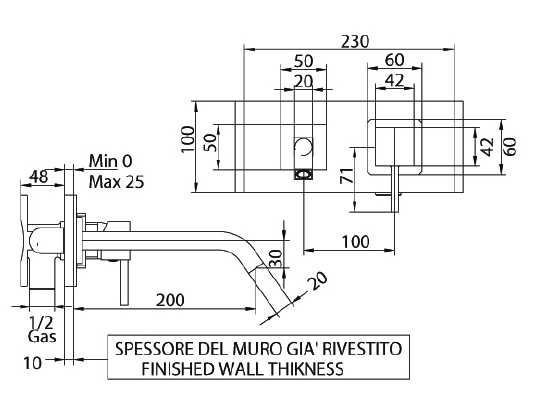 751120PN00LR Смеситель Bandini Ice Cube Santreyd - Вид №1