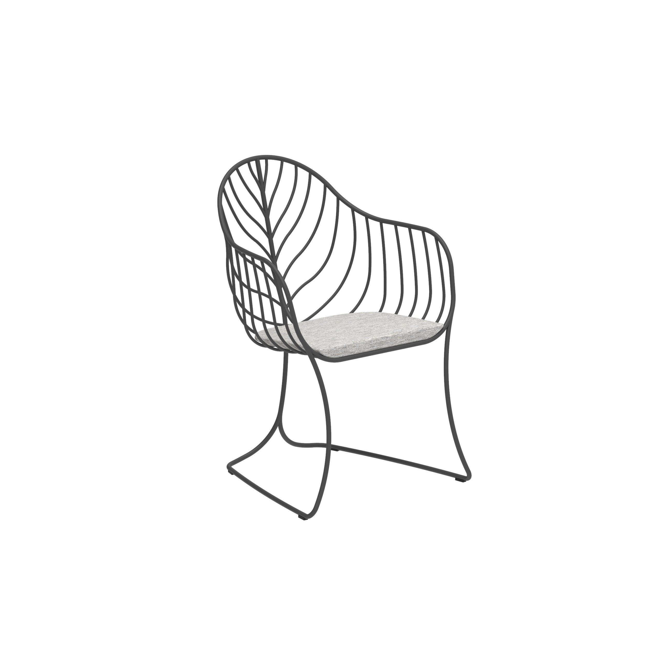 Садовый стул из нержавеющей стали с подлокотниками Royal Botania Folia ARCH-00028309 - Вид №13