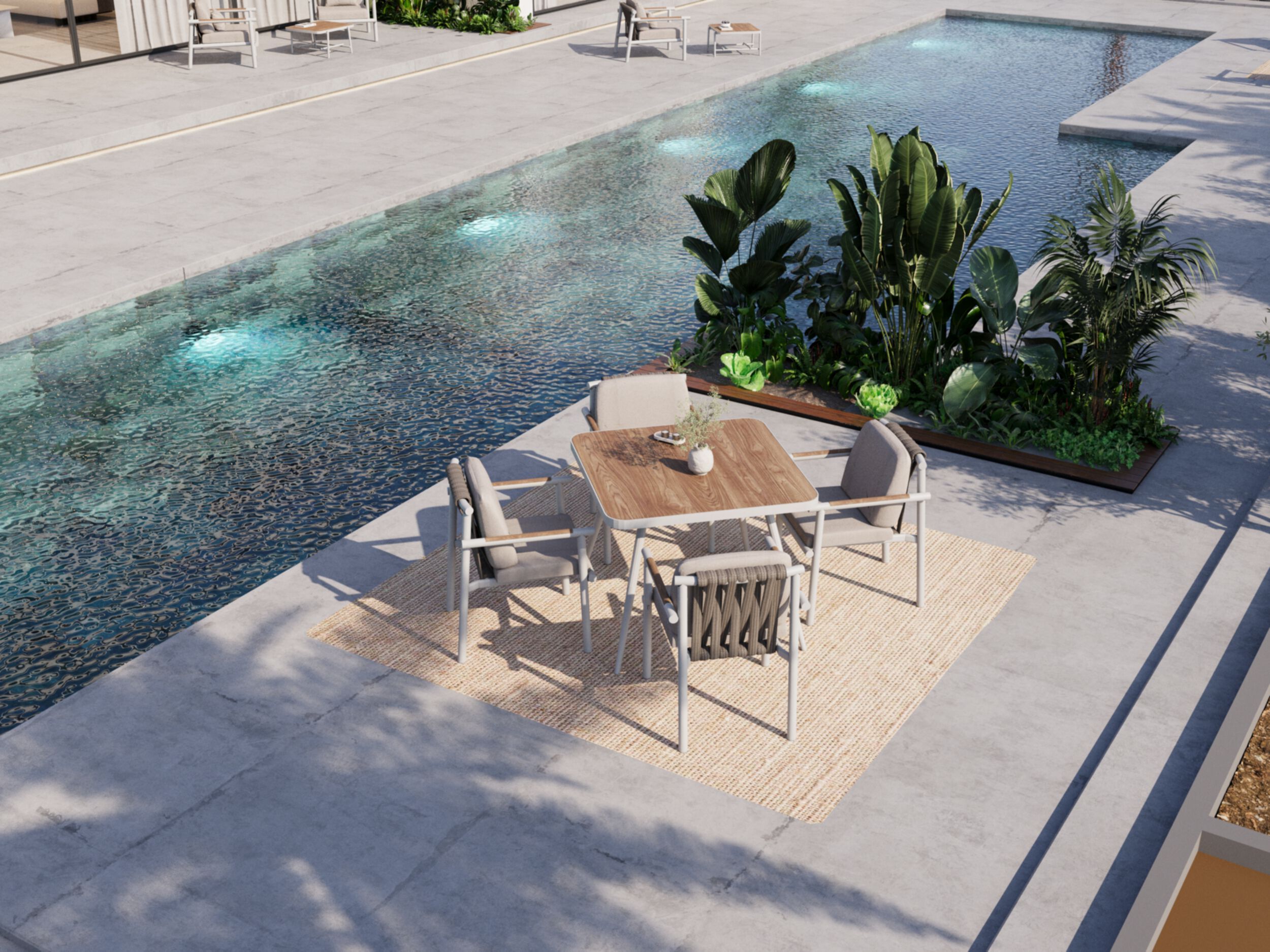 Алюминиевый стул с порошковым покрытием с подлокотниками 10Deka Aurora ARCH-00038091 - Вид №2