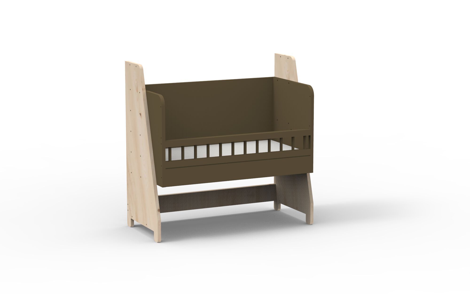 Лакированная деревянная кровать для сна Mathy by Bols ASYMETRY ARCH-00052185 - Вид №18