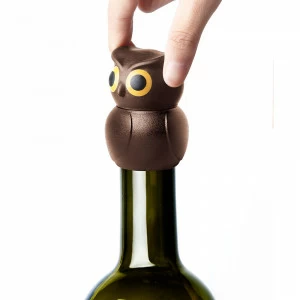 Пробка для бутылки Owl QUALY ДИЗАЙНЕРСКИЕ 00-3862966 Коричневый