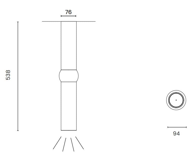 Дуб Dimmable светодиодный потолочный светильник OBLURE Lightbone ARCH-00035260 - Вид №7