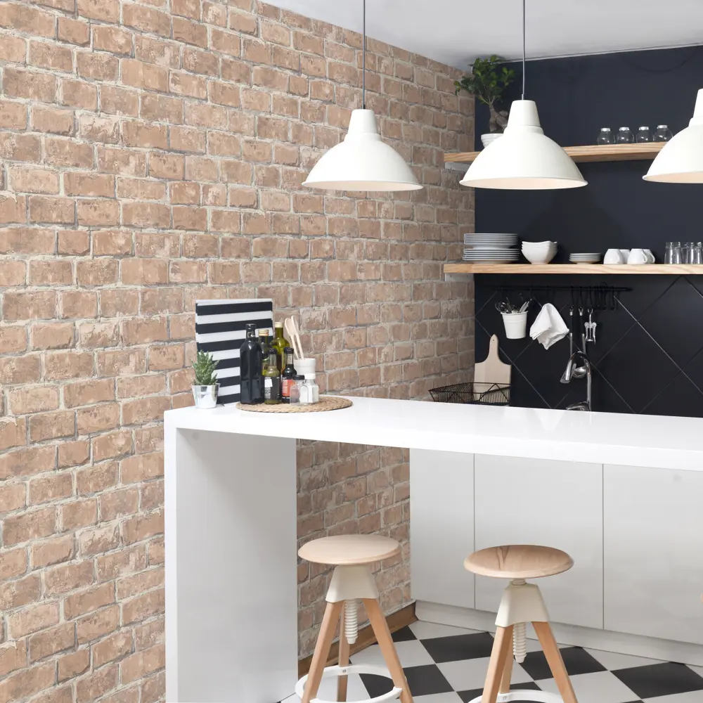 Обои флизелиновые Inspire Rock коричневые 1.06 м Trench 5 STLM-2051450 - Вид №5