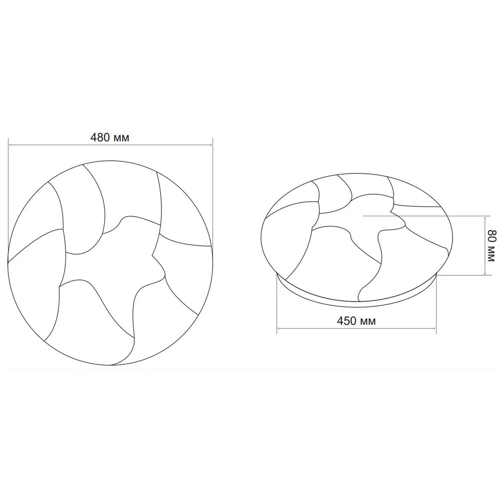 Светильник LUMIN ARTE Lotus CLL52 с регулируемой цветовой температурой и пультом ДУ 89389267 STLM-1350260 - Вид №12