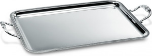 88263 Schiavon Поднос прямоугольный с ручкой 30см "Империал" (серебро 925пр) Серебро 925