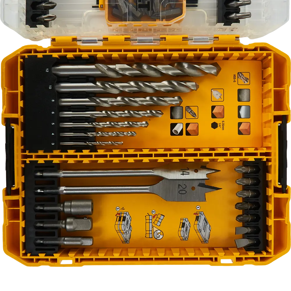 Набор сверл и бит Dewalt DT70757-QZ, 56 предм STLM-2028117 - Вид №3