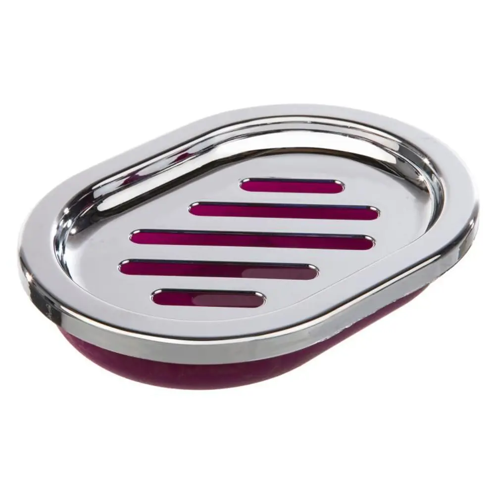 Мыльница настольная Аквадекор Альма пластик цвет фиолетовый STLM-2070530