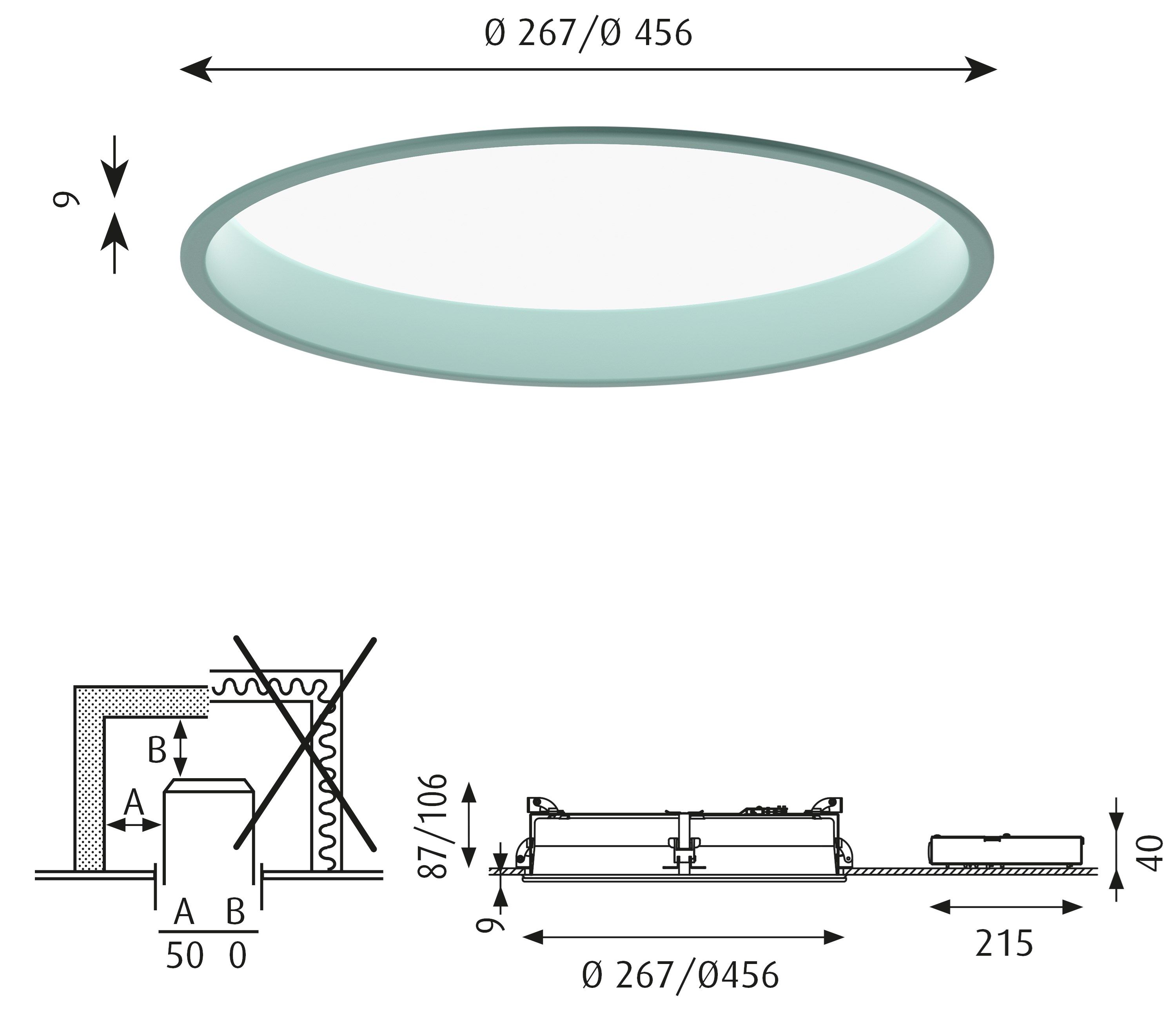 Утопленный светодиодный потолочный светильник Louis Poulsen LP CIRCLE ARCH-00108332 - Вид №14