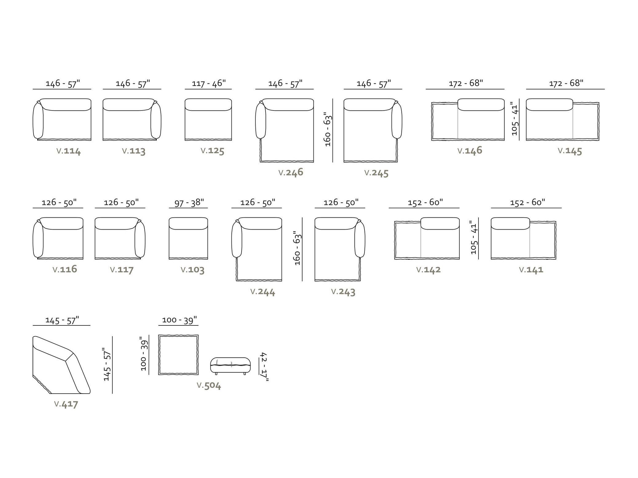Кожаный модульный диван Max Divani GALA ARCH-00008438 - Вид №4