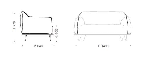 Ткань диван Kico Living Complements ARCH-00125307 - Вид №3