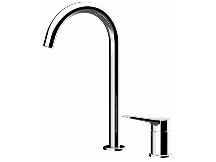 2 отверстия однорычажный высокий смеситель для раковины Remer Rubinetterie Slash &amp ARCH-00099374 - Вид №1