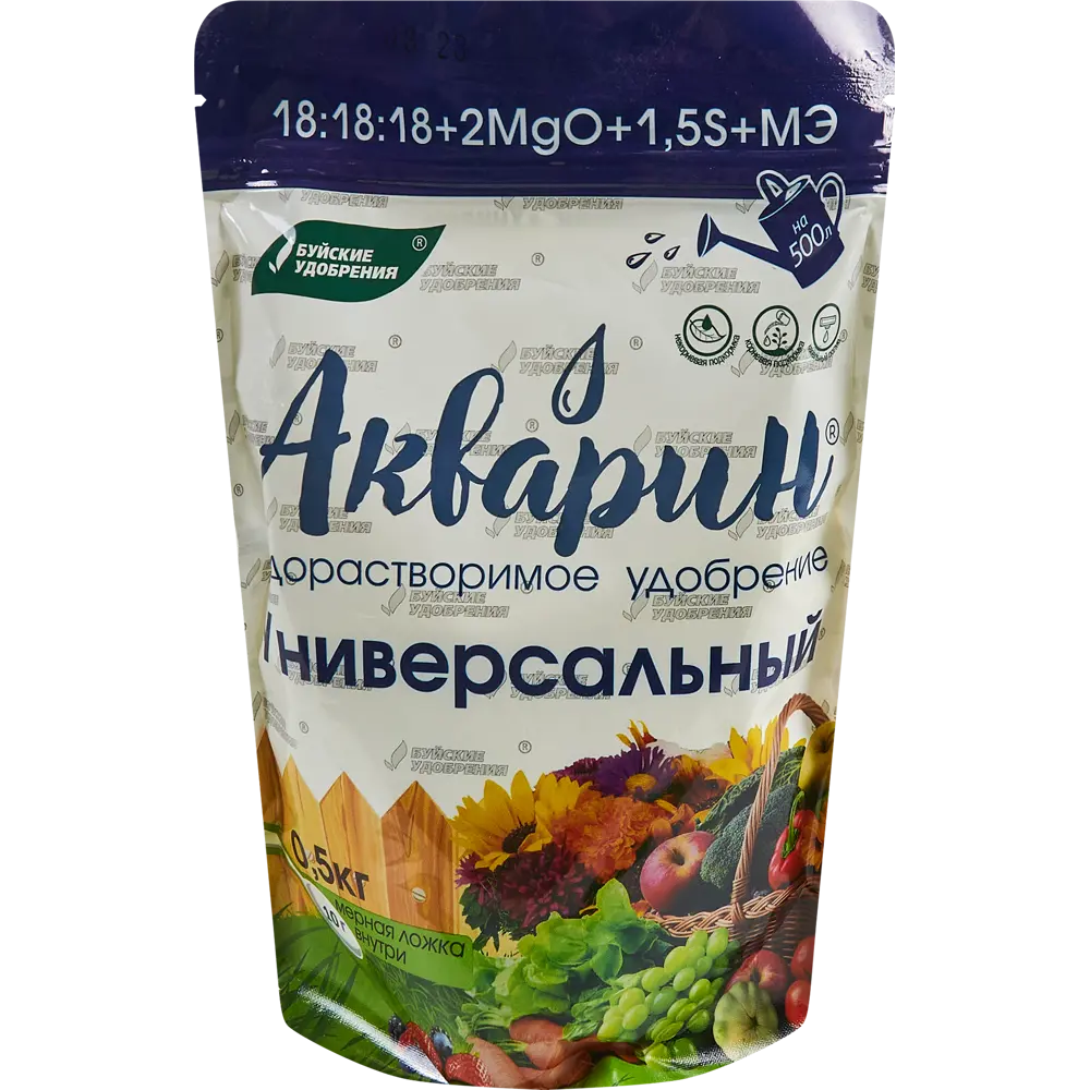 Удобрение Буйские удобрения Акварин Универсал 0.5 кг Водорастворимые комплексные минеральные удобрения STLM-2126356