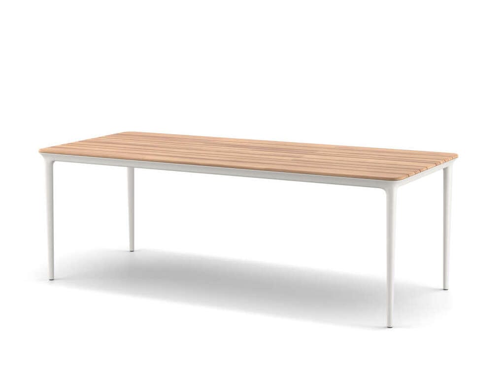 Прямоугольный садовый стол с тиковым верхом DEDON BELLMONDE ARCH-00079448