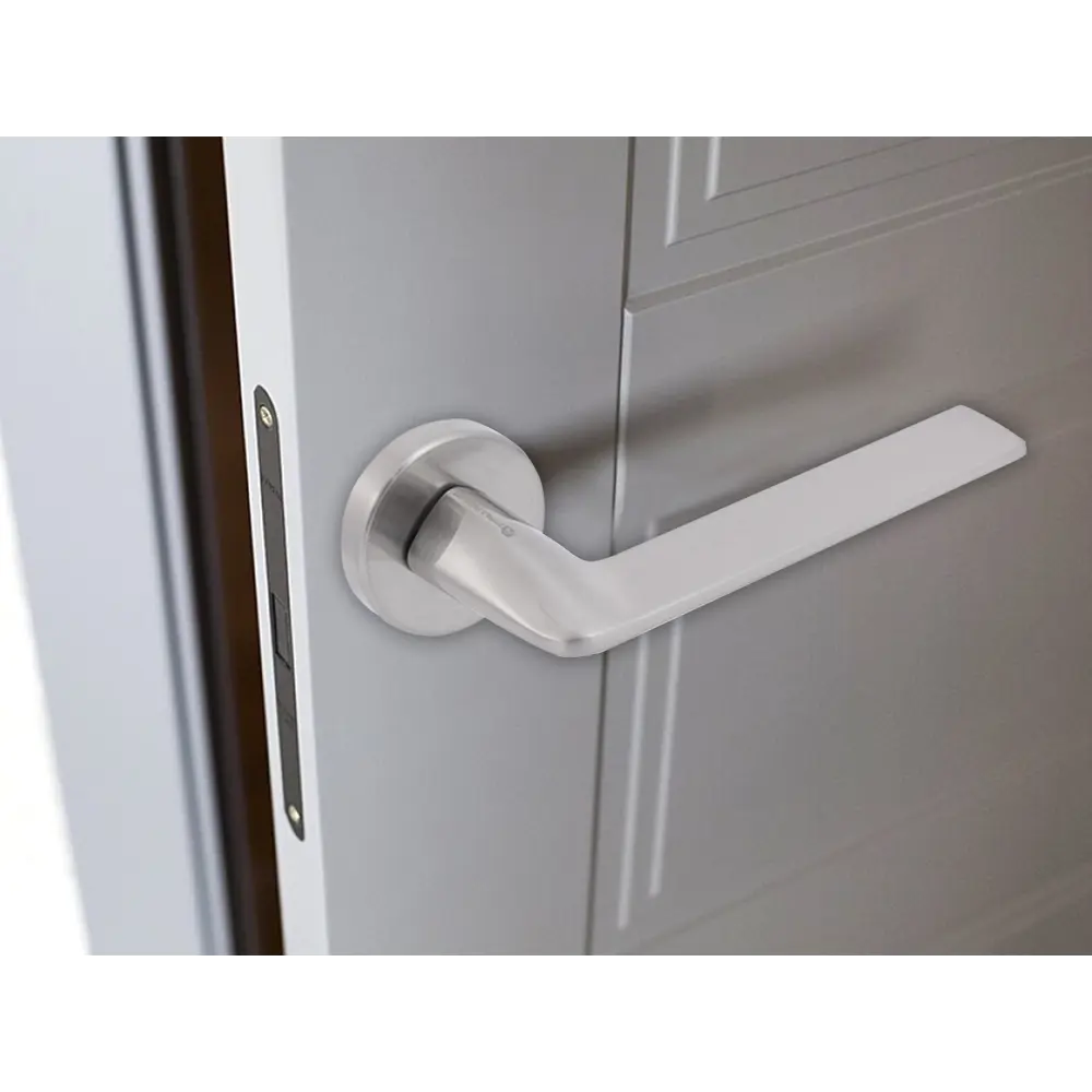 Дверные ручки Palladium Cameria без запирания цвет никель STLM-2112745 - Вид №3