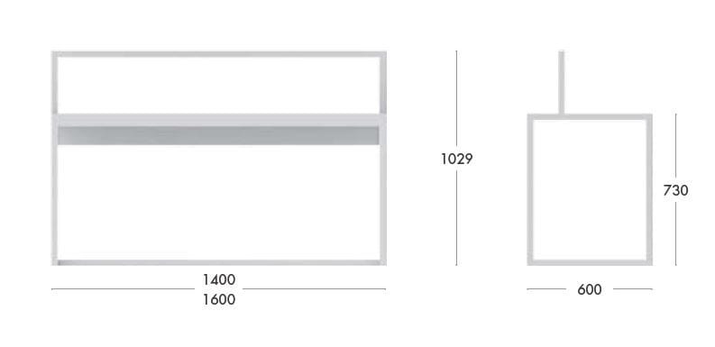 Алюминиевый письменный стол Natevo континуум ARCH-00081740 - Вид №7