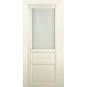 Дверь межкомнатная остеклённая Artens Мария 80x200 см ПВХ цвет айвори с замком в комплекте