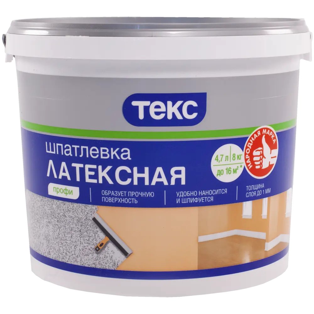 Шпатлевка латексная Текс Профи 8 кг STLM-2013988