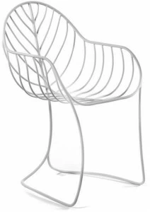 Royal Botania Садовый стул из нержавеющей стали с подлокотниками Folia Btn55...