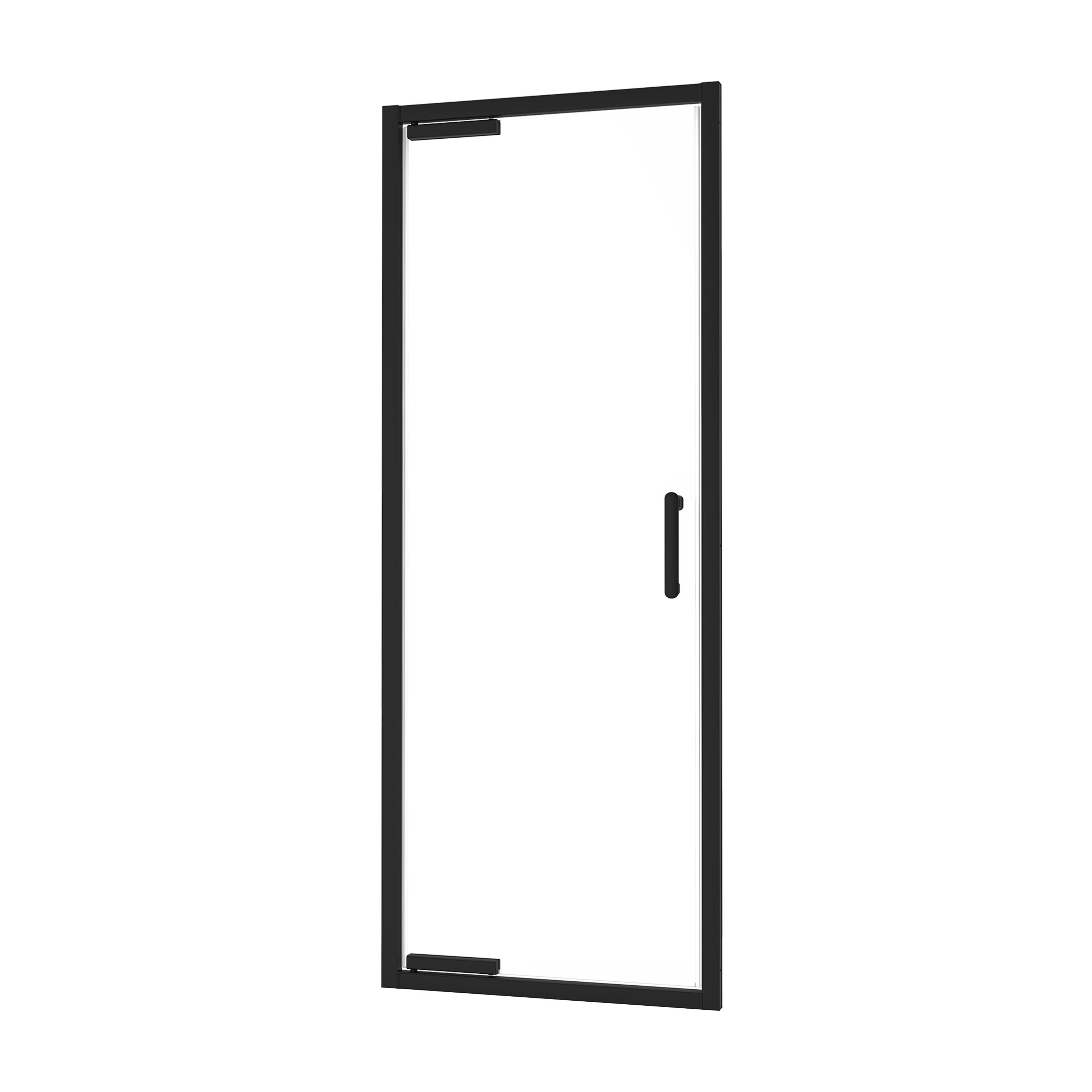 83631040 Комплект профилей и фурнитуры для распашной душевой двери 90 см цвет черный Easy STLM-0043062 SENSEA