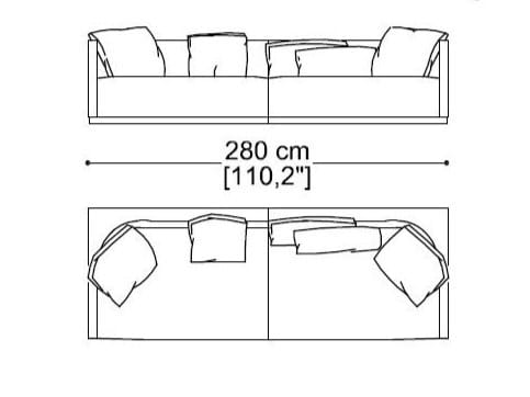 Ткань диван ERBA ITALIA ARCH-00145343 - Вид №7