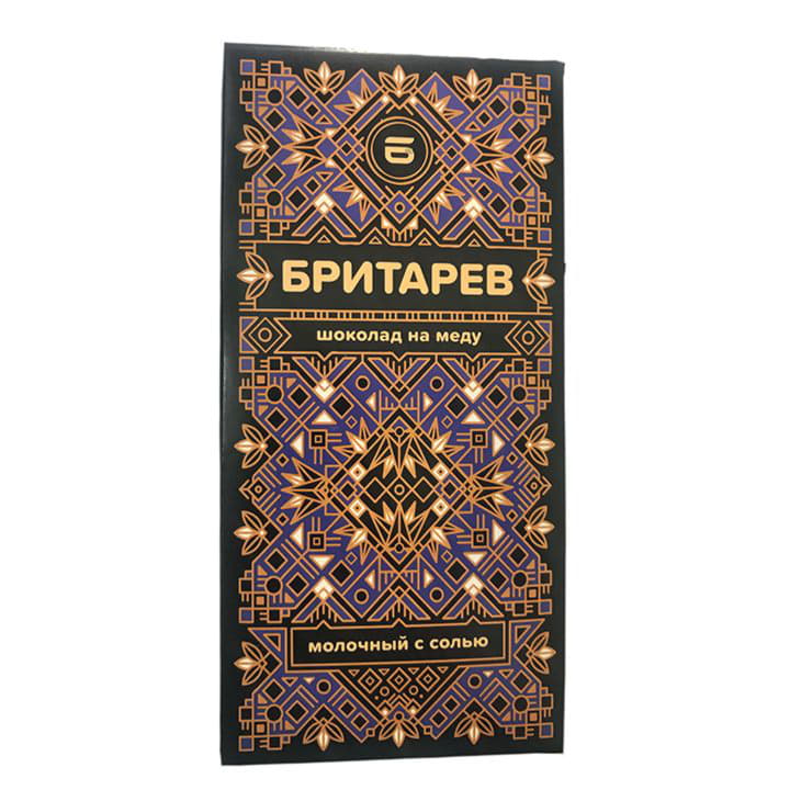Шоколад молочный на меду БРИТАРЕВ с солью Santreyd 9195