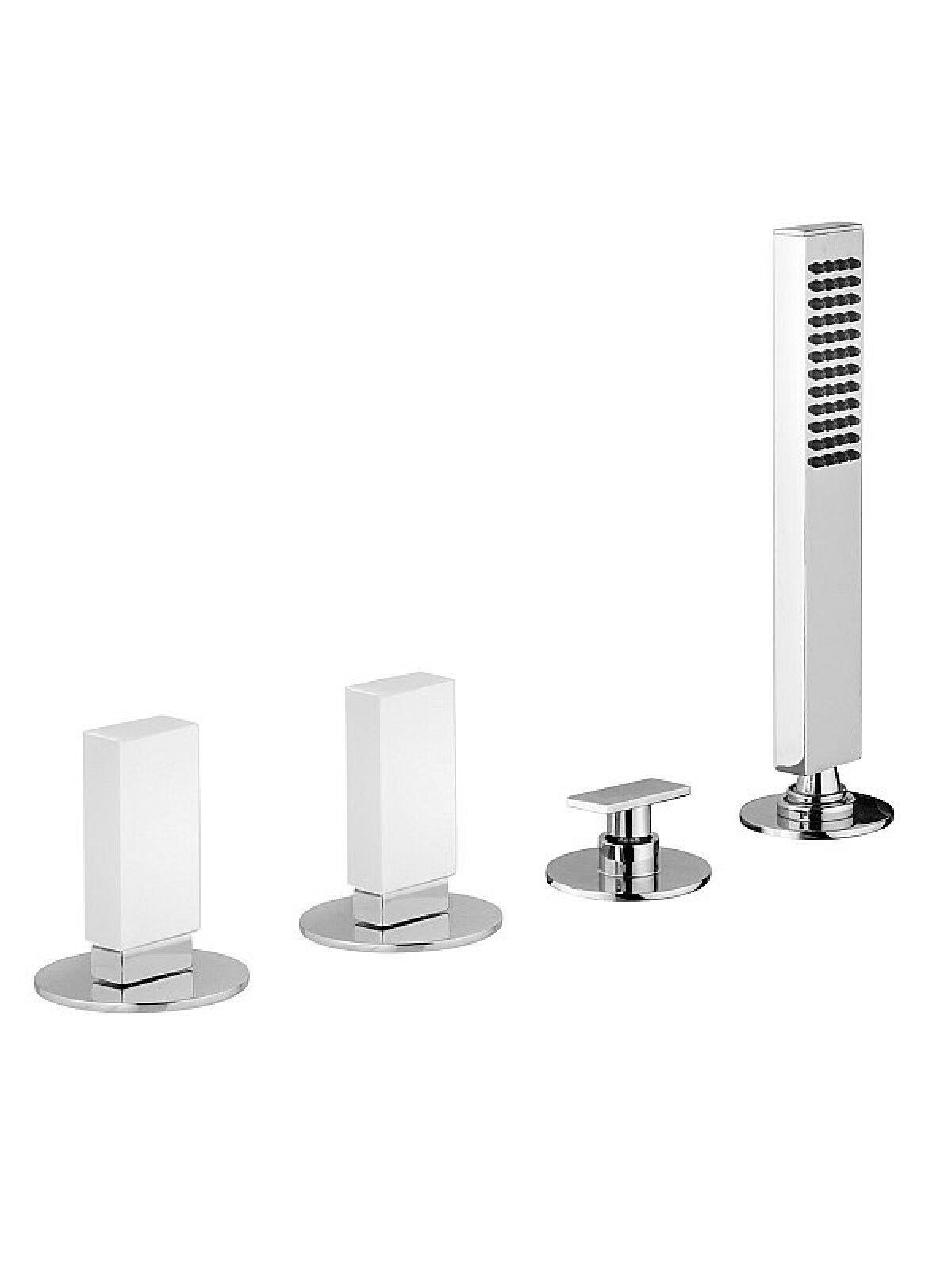 Смеситель для ванны с 4 отверстиями и переключателем Rubinetterie Frattini Vita Due ARCH-00004670 - Вид №1