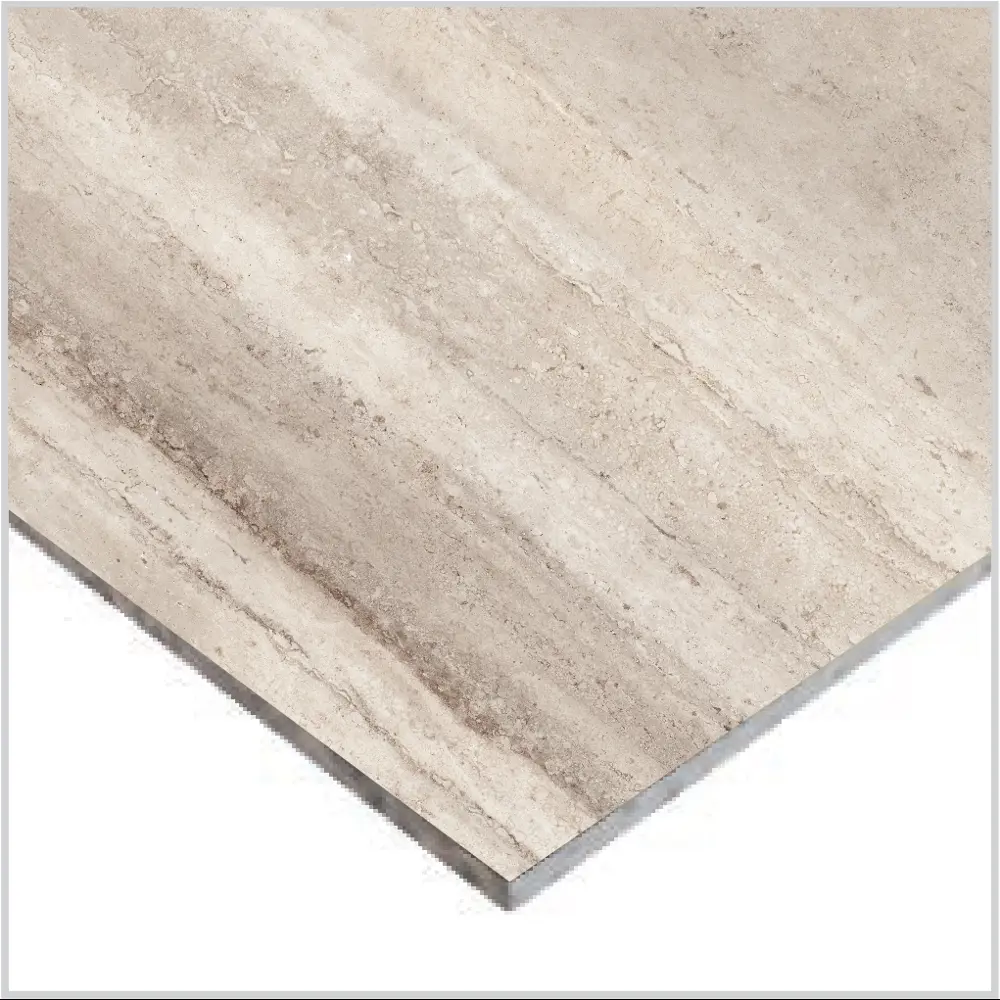 Керамогранит Ceramente Stellare Travertine Pro White 60×60 см 89348037 STLM-0949023 - Вид №2