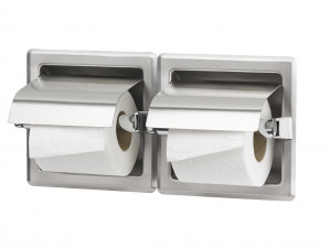 AIE320CS Двойной держатель для рулонов туалетной бумаги из нержавеющей стали mediclinics