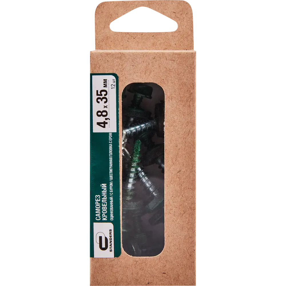 Саморезы кровельные Standers с буром для металлочерепицы и профнастила 89213050 STLM-1012130 - Вид №3