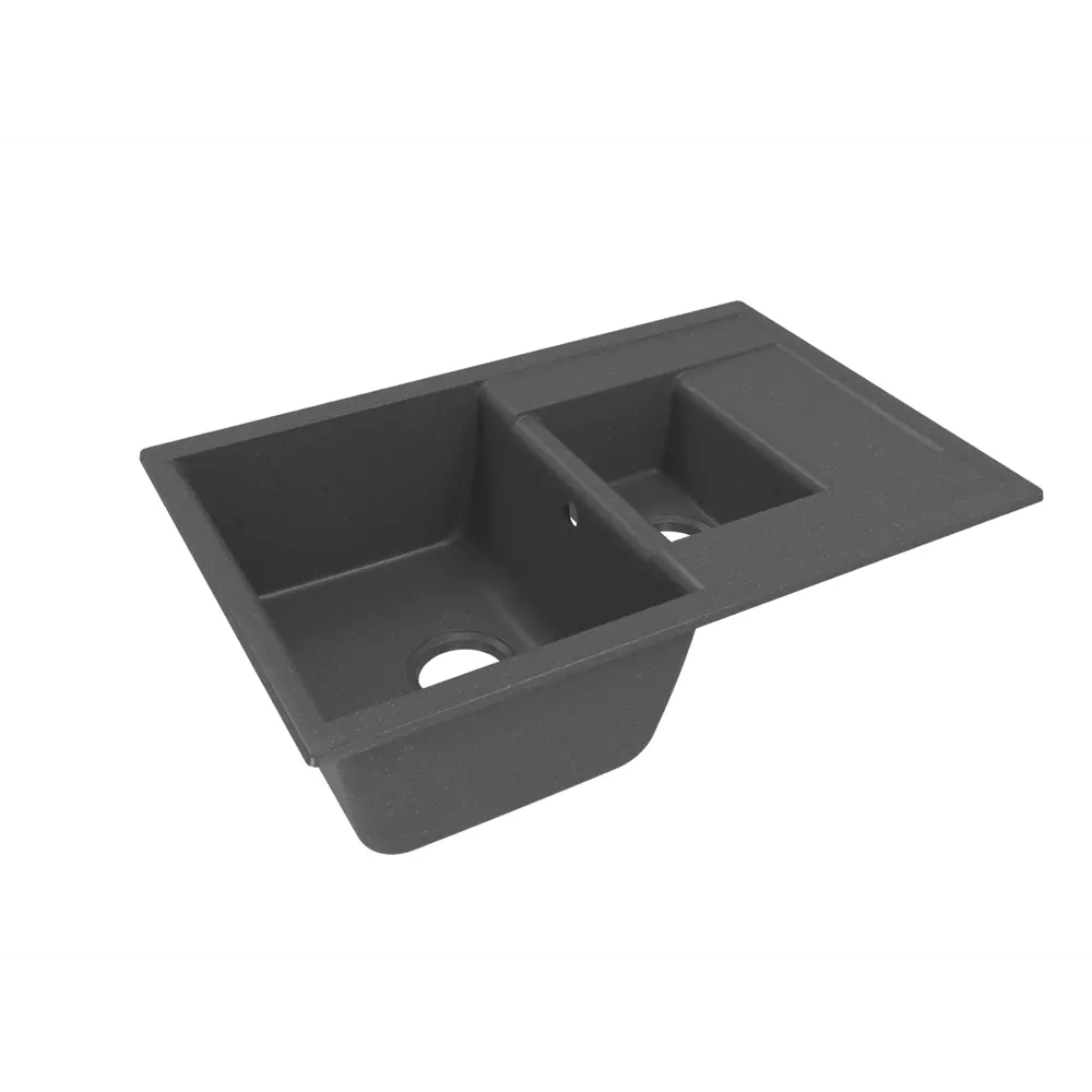 Мойка кухонная Dr. Gans Астра черная из искусственного мрамора 76x51 см 85683664 DR.GANS STLM-1564998 - Вид №1