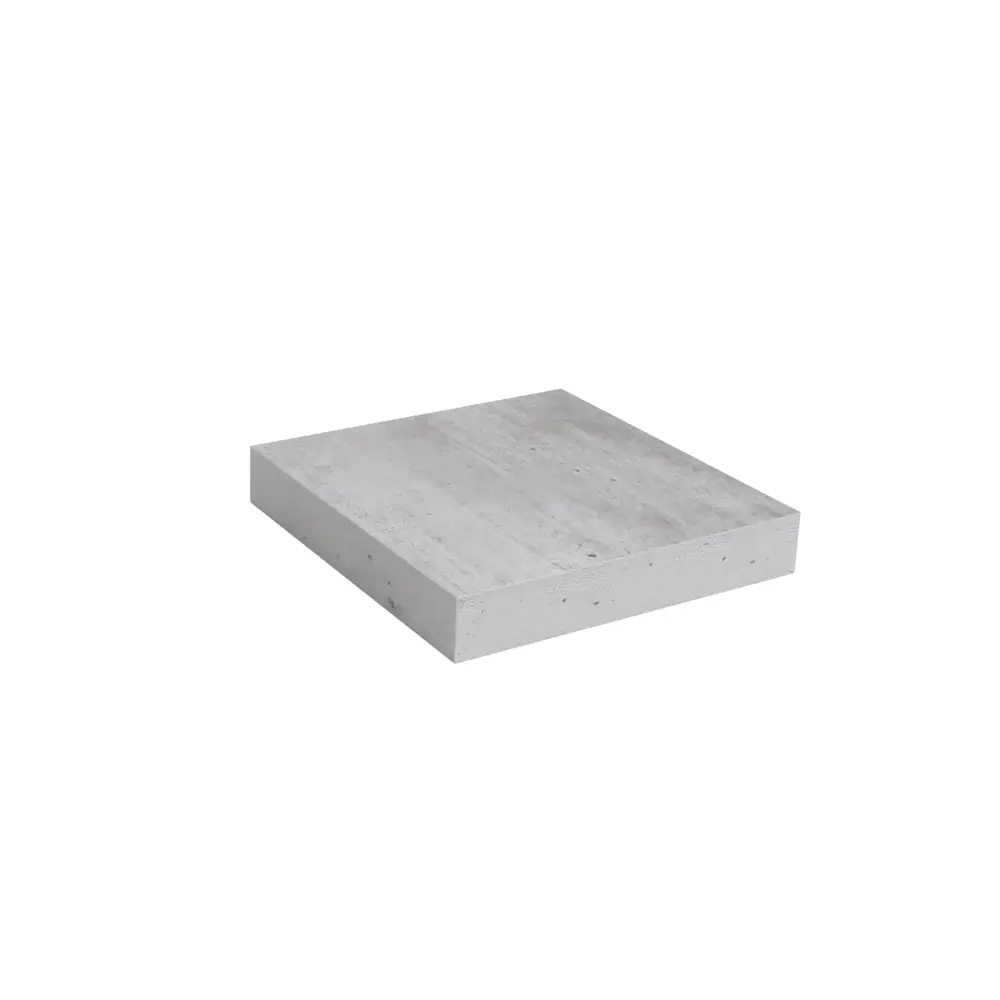 Полка мебельная прямая 23x23.5x3.8 см МДФ цвет светло-серый SPACEO STLM-2191934 - Вид №3