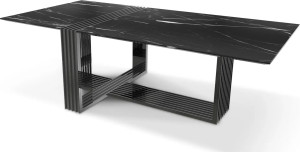 Черный обеденный стол LUXXU Vertigo