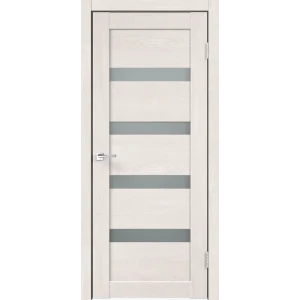 Комплект двери Лайн 2 со стеклом 90x200 см Hardflex цвет дуб тернер белый с добором 150 мм