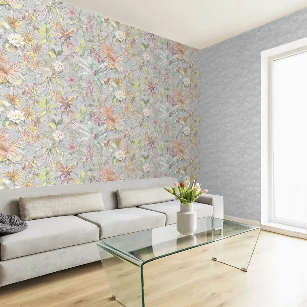 Обои флизелиновые Victoria Stenova Amazonia серые 1.06 м 989547 STLM-2031008 - Вид №3