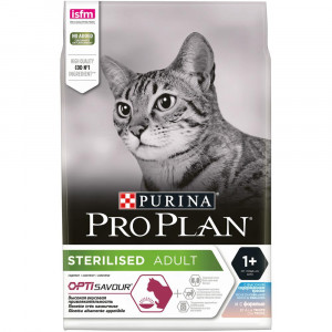 ПР0054752 Корм для кошек для стерилизованных и кастрированных, треска c форелью, сух. 3 кг Pro Plan