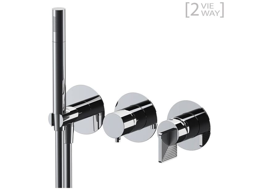 Набор для душа с 3 отверстиями и ручным душем Daniel Rubinetterie Stellar ARCH-00141913