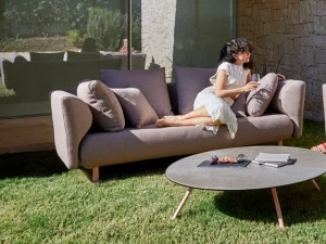 MUSOLA 2-х местный модульный садовый диван из ткани Salinas